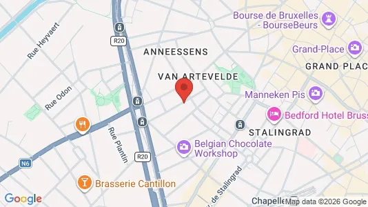 Apartments for rent i Stad Brussel - kort over placeringen
