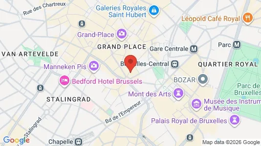 Apartments for rent i Stad Brussel - kort over placeringen