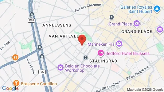 Apartments for rent i Stad Brussel - kort over placeringen