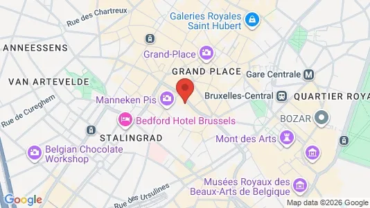 Apartments for rent i Stad Brussel - kort over placeringen