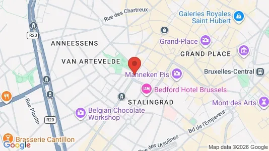 Apartments for rent i Stad Brussel - kort over placeringen