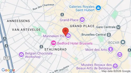 Apartments for rent i Stad Brussel - kort over placeringen