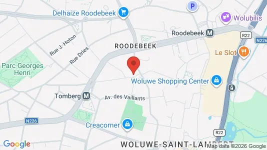 Apartments for rent i Brussels Sint-Lambrechts-Woluwe - kort over placeringen