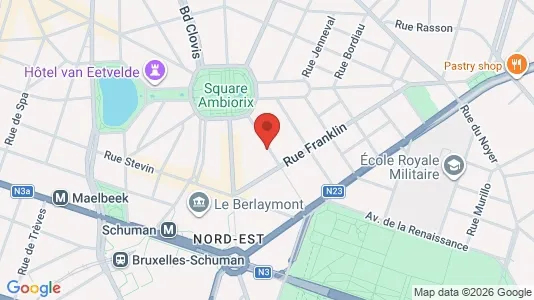 Apartments for rent i Brussels Elsene - kort over placeringen