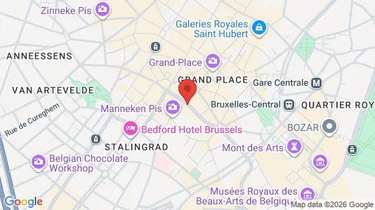 Apartments for rent i Stad Brussel - kort over placeringen