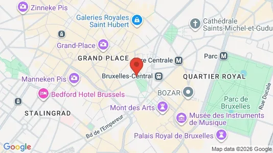 Apartments for rent i Stad Brussel - kort over placeringen