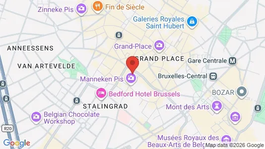Apartments for rent i Stad Brussel - kort over placeringen
