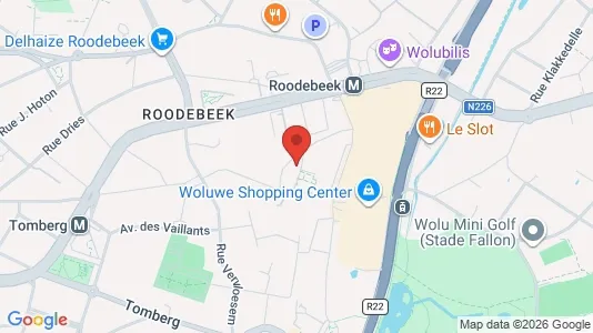 Apartments for rent i Brussels Sint-Lambrechts-Woluwe - kort over placeringen