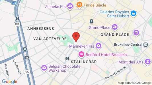 Apartments for rent i Stad Brussel - kort over placeringen