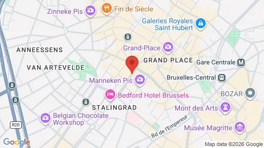 Apartments for rent i Stad Brussel - kort over placeringen