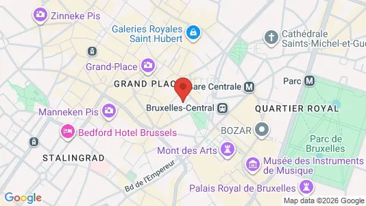 Apartments for rent i Stad Brussel - kort over placeringen