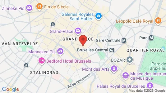 Apartments for rent i Stad Brussel - kort over placeringen