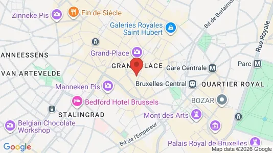 Apartments for rent i Stad Brussel - kort over placeringen