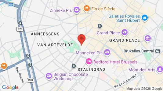 Apartments for rent i Stad Brussel - kort over placeringen