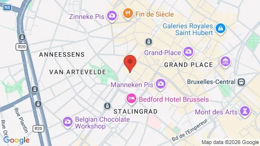 Apartments for rent i Stad Brussel - kort over placeringen