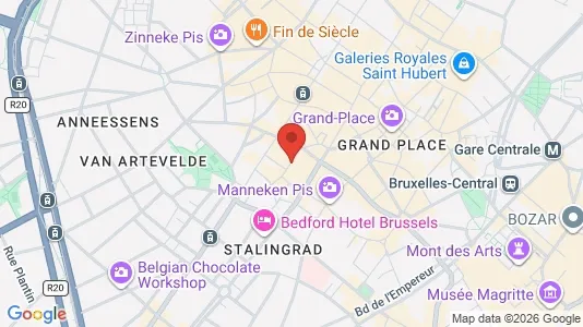Apartments for rent i Stad Brussel - kort over placeringen