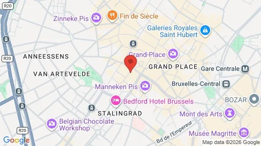 Apartments for rent i Stad Brussel - kort over placeringen