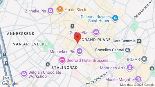 Apartments for rent i Stad Brussel - kort over placeringen