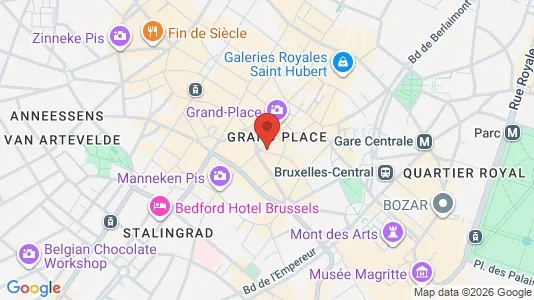 Apartments for rent i Stad Brussel - kort over placeringen