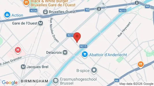 Apartments for rent i Brussels Sint-Jans-Molenbeek - kort over placeringen