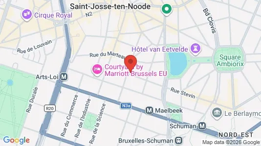 Apartments for rent i Stad Brussel - kort over placeringen
