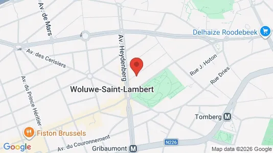Apartments for rent i Brussels Sint-Lambrechts-Woluwe - kort over placeringen