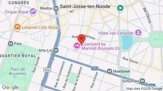 Apartments for rent i Stad Brussel - kort over placeringen