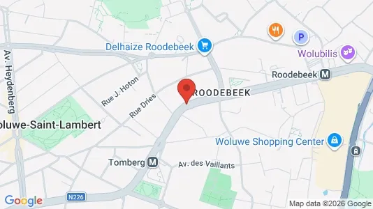 Apartments for rent i Brussels Sint-Lambrechts-Woluwe - kort over placeringen