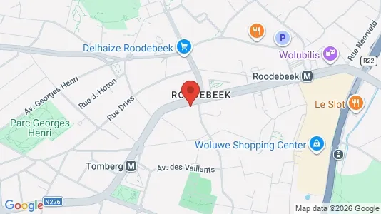 Apartments for rent i Brussels Sint-Lambrechts-Woluwe - kort over placeringen