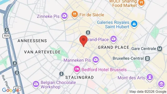 Apartments for rent i Stad Brussel - kort over placeringen