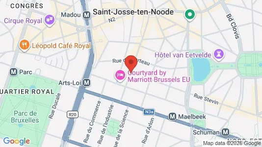 Apartments for rent i Stad Brussel - kort over placeringen