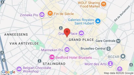 Apartments for rent i Stad Brussel - kort over placeringen
