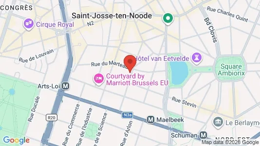 Apartments for rent i Stad Brussel - kort over placeringen