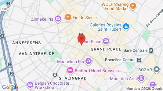 Apartments for rent i Stad Brussel - kort over placeringen