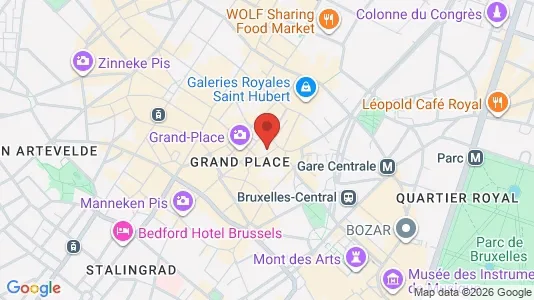 Apartments for rent i Stad Brussel - kort over placeringen