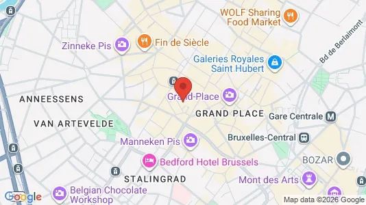 Apartments for rent i Stad Brussel - kort over placeringen