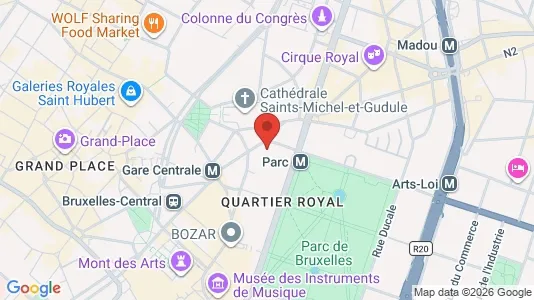 Apartments for rent i Stad Brussel - kort over placeringen