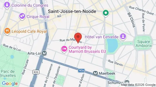 Apartments for rent i Stad Brussel - kort over placeringen