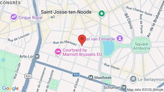 Apartments for rent i Stad Brussel - kort over placeringen