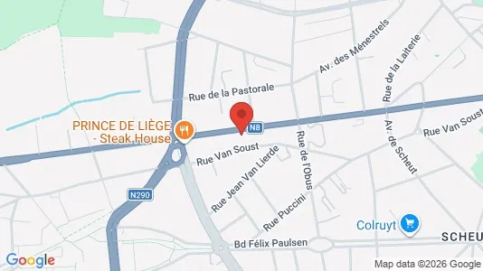Apartments for rent i Brussels Anderlecht - kort over placeringen