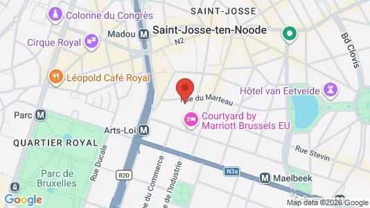 Apartments for rent i Stad Brussel - kort over placeringen