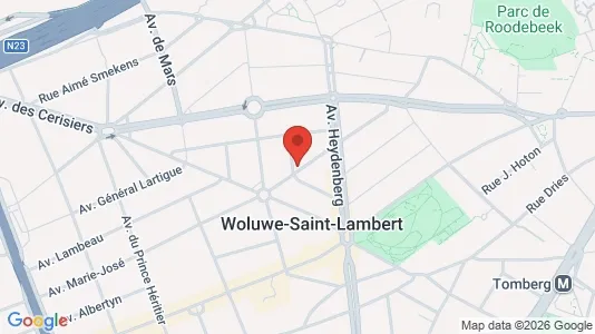 Apartments for rent i Brussels Sint-Lambrechts-Woluwe - kort over placeringen