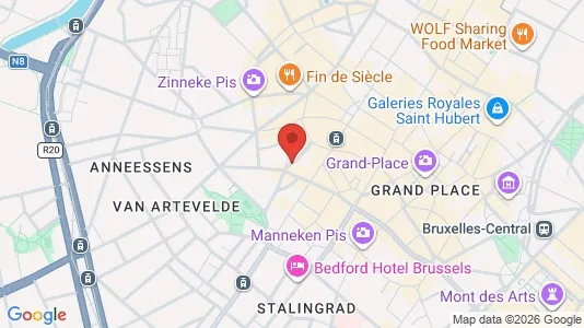 Apartments for rent i Stad Brussel - kort over placeringen