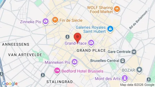 Apartments for rent i Stad Brussel - kort over placeringen