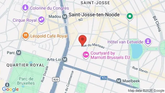 Apartments for rent i Stad Brussel - kort over placeringen