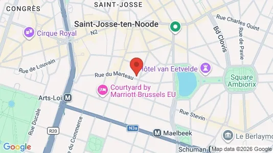 Apartments for rent i Stad Brussel - kort over placeringen