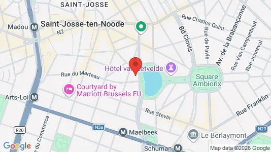 Apartments for rent i Stad Brussel - kort over placeringen