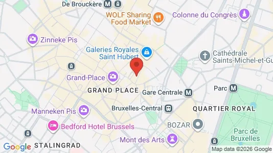Apartments for rent i Stad Brussel - kort over placeringen
