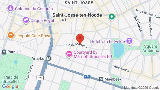 Apartments for rent i Stad Brussel - kort over placeringen