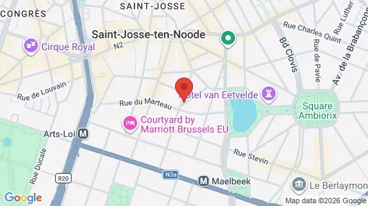 Apartments for rent i Stad Brussel - kort over placeringen